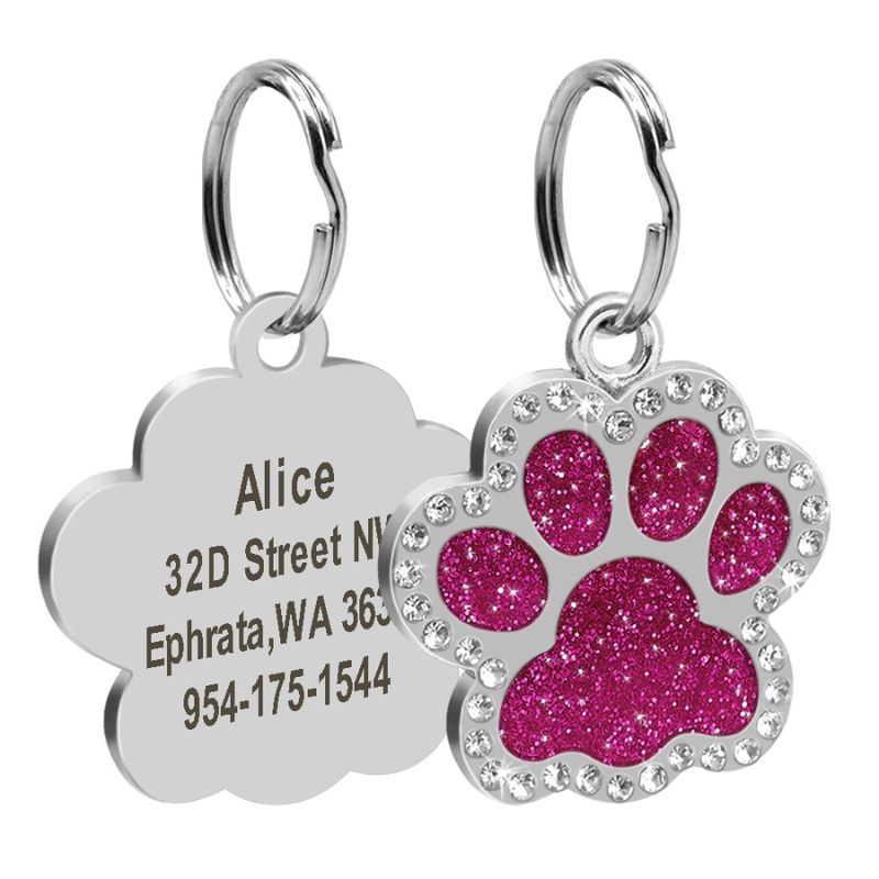 Sparkling Crystal ID Tag