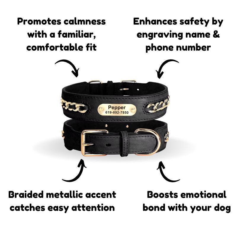 Official Calming Doggo Collar (Braided Metal Edition 2025)
